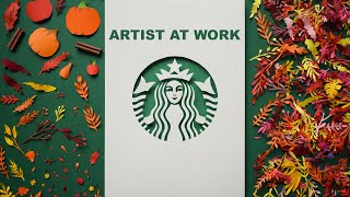 Starbucks Logo | paper crafting | creative process