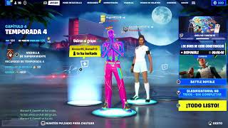 Jugando Fortnite