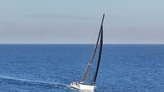 Drone Footage URM Group at finish of 2023 Noakes Sydney Gold Coast Yacht Race