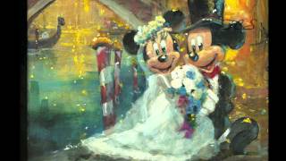 James Coleman Wed in Venice Mickey And Minnie  Original Acylic on Canvas