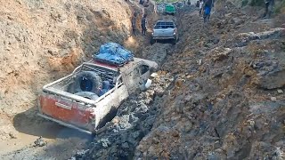 Ford Ranger | Hilux and Mitsubishi Triton Extreme Trail and All Stuck - 4x4 Route Was Impassable