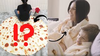 Release our tortilla blanket in burrito! Huge human!The best-selling quilt for Christmas 2021