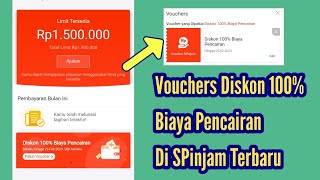 Ada Lagi Voucher Diskon 100% Biaya Pencairan Di SPinjam Aplikasi Shopee