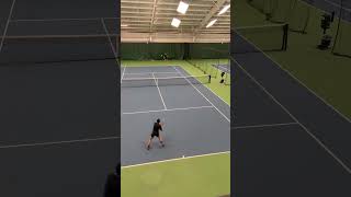 How to use a swinging volley in tennis #tennis #shorts