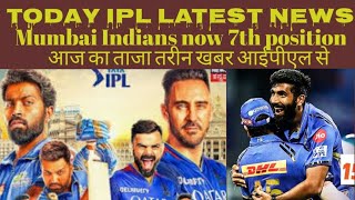 IPL bombshell: Mumbai Indians 7th place now