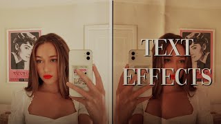 My favorite text effects! Part 1