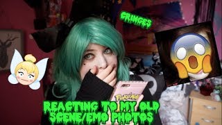 REACTING TO MY OLD SCENE/EMO PHOTOS | StrawberriChan