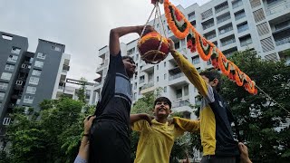 Beautiful Dahi Handi Celebration in Park Titanium