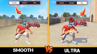 SMOOTH VS ULTRA GRAPHICS COMPARISON IN FREE FIRE - paraSAMSUNG,A3,A5,A6,A7,J2,J5,J7,S5,S7,S9,A10//