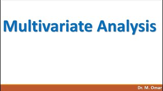 Multivariate Analysis