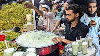 2000 GLASSES SOLD A DAY | ANGOOR KA SHARBAT GRAPES MILKSHAKE GRAPE JUICE STREET FOOD PAKISTAN