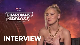 Guardians Of The Galaxy Vol.3 (2023) Maria Bakalova (Cosmo) Interview | Extrareel