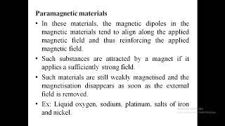 Magnetic Circuits and Behaviour of Magnetic Materials