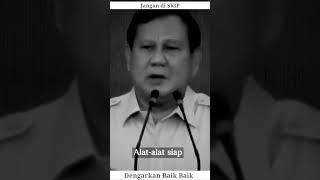 KETIKA PRABOWO RELA MATI DAN MENGABDI UNTUK RAKYAT INDONESIA DAN JUGA UNTUK NKRI. PRABOWO SIAP MATI