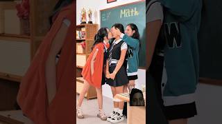 Schoolgirl kissing game and girl’s reaction #trending #funny #love #comedy #shortvideo #shortvideo