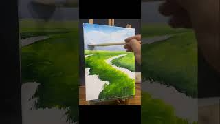 Crazy Painting Skills #shorts #shortsfeed #painting #art #artist #sketching #timelapse