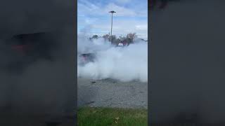 Hellcat does nasty burn out