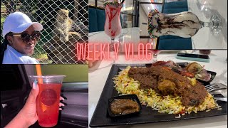 WEEKLY VLOG:SPEND THE WEEKEND WITH US//GROCERY HAUL//SELF-CARE & LUNCHDATE//VACATION SHOPPING