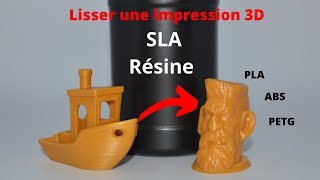 LISSER SES IMPRESSIONS 3D AVEC DE LA RESINE SLA ??? (c'est super bien !!)