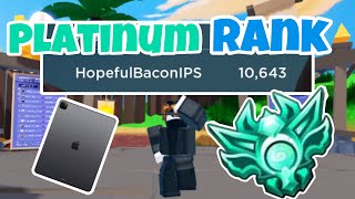 I Got My Platinum Rank Back In Roblox Bedwars…