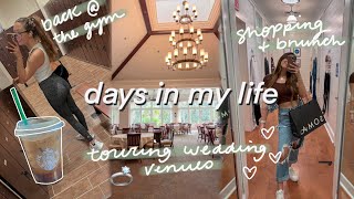 VLOG: another wedding venue, shopping + brunch, getting back to the gym, heatless hairstyle, etc