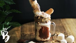 ميلك شيك سموريز #مشروبات_مجنونة | S'mores Freak Shake