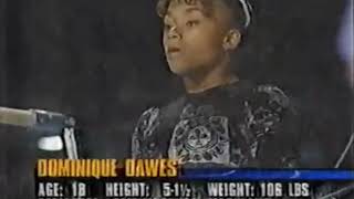 Dominique Dawes WINS uneven bars GOLD at 1995 Nationals!