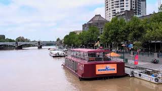 Yarra River on a weekday, Melbourne, Victoria, Australia, A U