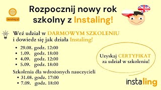 Szkolenie InstaLing dla wdrożonych nauczycieli