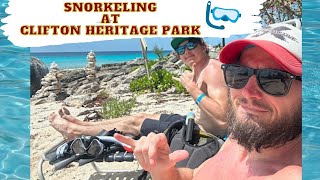 Snorkeling at Clifton Heritage National Park in Nassau, Bahamas