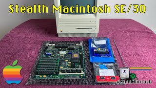 Macintosh SE/30 BlueSCSI ROM-inator II Atom SIMM Custom Build - #MARCHintosh 2022