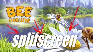 Bee Simulator (PC) - local coop splitscreen mode gameplay (single PC multiplayer)