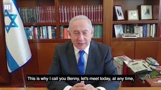 Video: Benjamin Netanyahu calls to form unity government with Benny Gantz