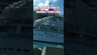 Beautiful ❤️ 3 Cruise Ships At Port #shorts #trending#viral #song #love #music #lovesong #cruiseship