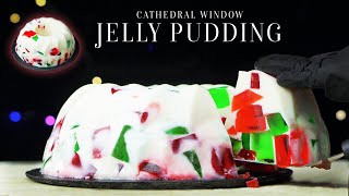 Cathedral Window | Broken Glass Jelly Pudding Recipe | Quick and Easy Christmas Dessert