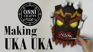 Making UKA UKA mask from gym mat // Scratch build