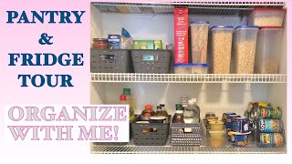 PANTRY & FRIDGE TOUR | PANTRY ORGANIZATION | ORGANIZING ON A BUDGET