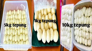 Cara uli tepung roti canai 10kg 5kg dan 1kg || Rizal tomyam