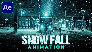 Snow fall Tutorial in After Effects | Snow Particles Loop Animation