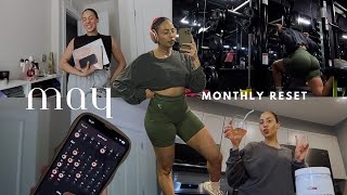 MAY MONTHLY RESET 2024 🌿 preparing for a successful month, fitness goals, chit chat & more!