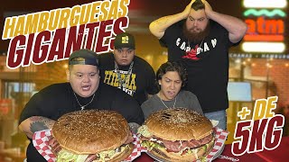 Reto: HAMBURGUESAS GIGANTES +5KG ¿Quien come más ? 🤯 | BIG&FASHION