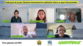 CONFERENCIA: Denuncia internacional sobre minería ilegal en aguas internacionales