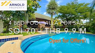 4 Bed Pool Villa for Sale - Coconut Garden, Hua Hin Soi 70 - Price: THB 9,9 M