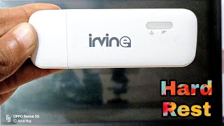 IRVINE 4GWIFI DONGLE KO HARD RESET KESE KARE || enjoy channel tricks