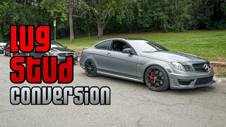 Mercedes AMG Lug Stud Conversion DIY! - W204 C63