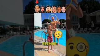 Neymar Vs Celine Vs Messi Vs Lehmann Vs Mbappe Vs Zlatan -Water Diving Challenge 🤯😳#soccer #shorts