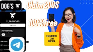 Claim Free $200 with DOG'S Telegram New Free Bot  / Dog's Airdrop Confirmed.