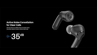 TOZO NC2 Hybrid Active Noise Cancelling Wireless Earbuds in-Ear Detection Headphones IPX6 Waterproof