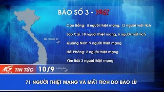 71 NGƯỜI THIỆT MẠNG VÀ MẤT TÍCH DO BÃO LŨ I THKG