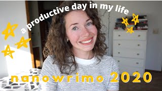 NANOWRIMO vlog 4 | How I'm productive during my day off | finding time to write | day in a life vlog